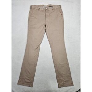Peter Millar Crown Pilot Twill Flat Front Trouser Chino Khaki Golf Preppy 39x35*